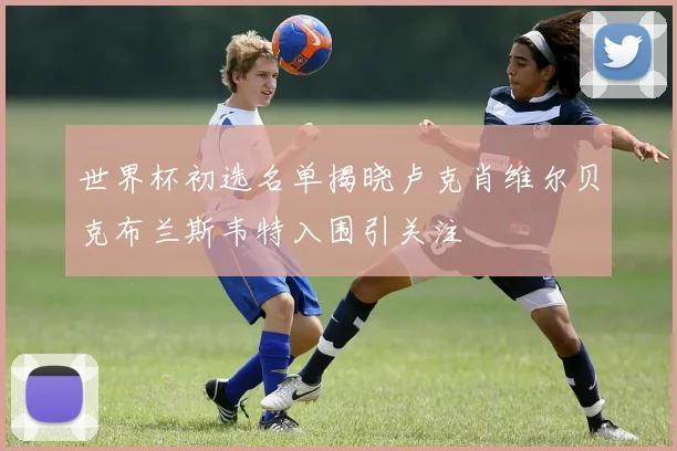 世界杯初选名单揭晓卢克肖维尔贝克布兰斯韦特入围引关注